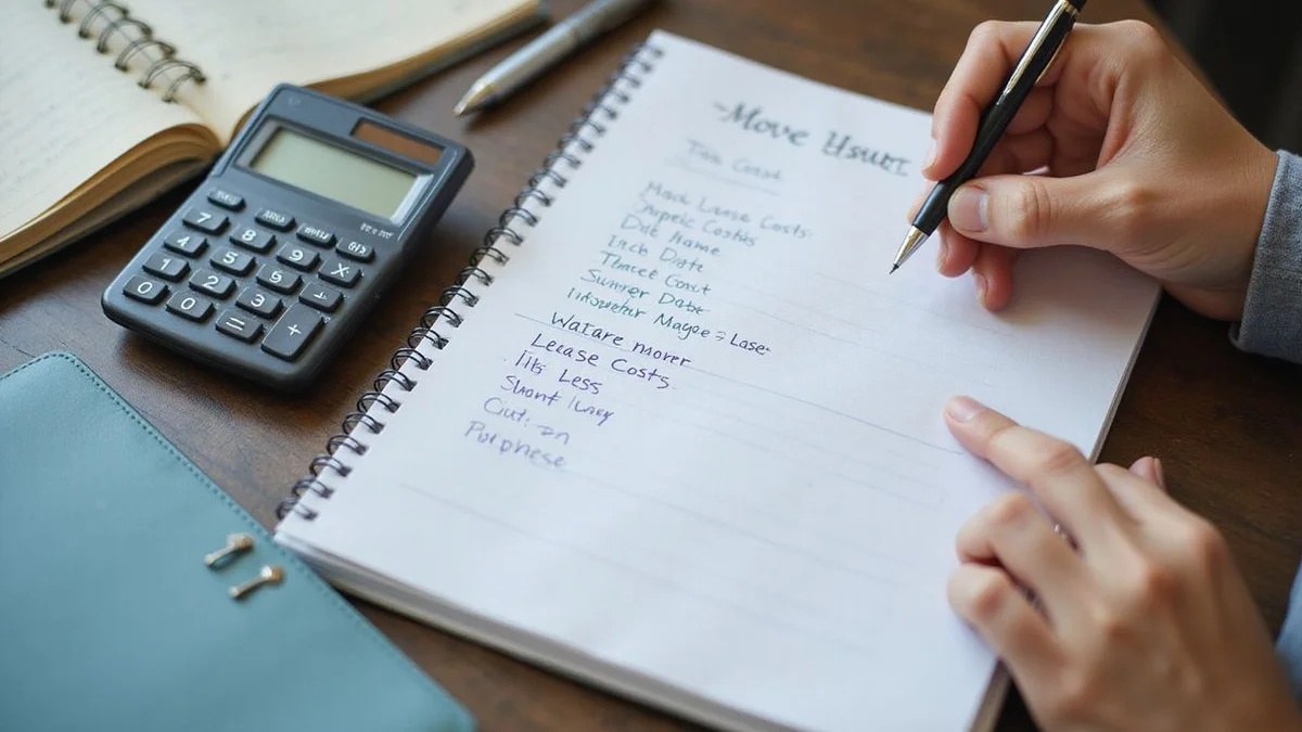 Breakdown chart: guarantor fee + deposit + first month = total move-in