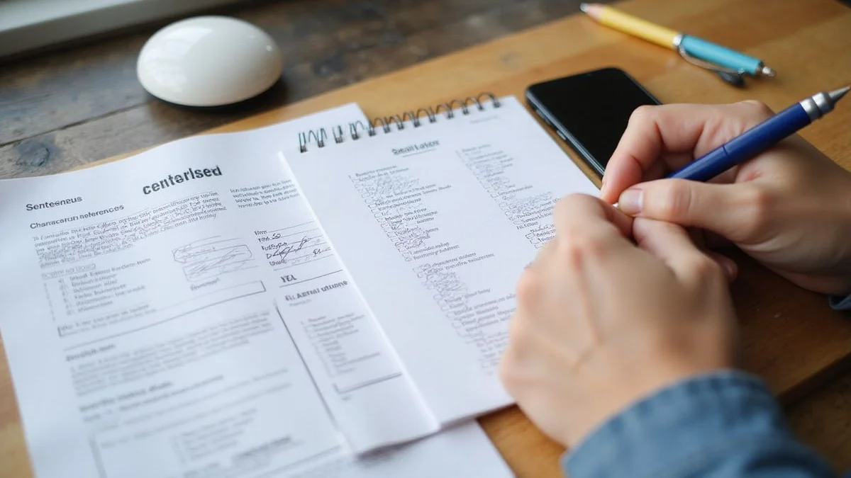 Checklist of documents for a criminal-record application