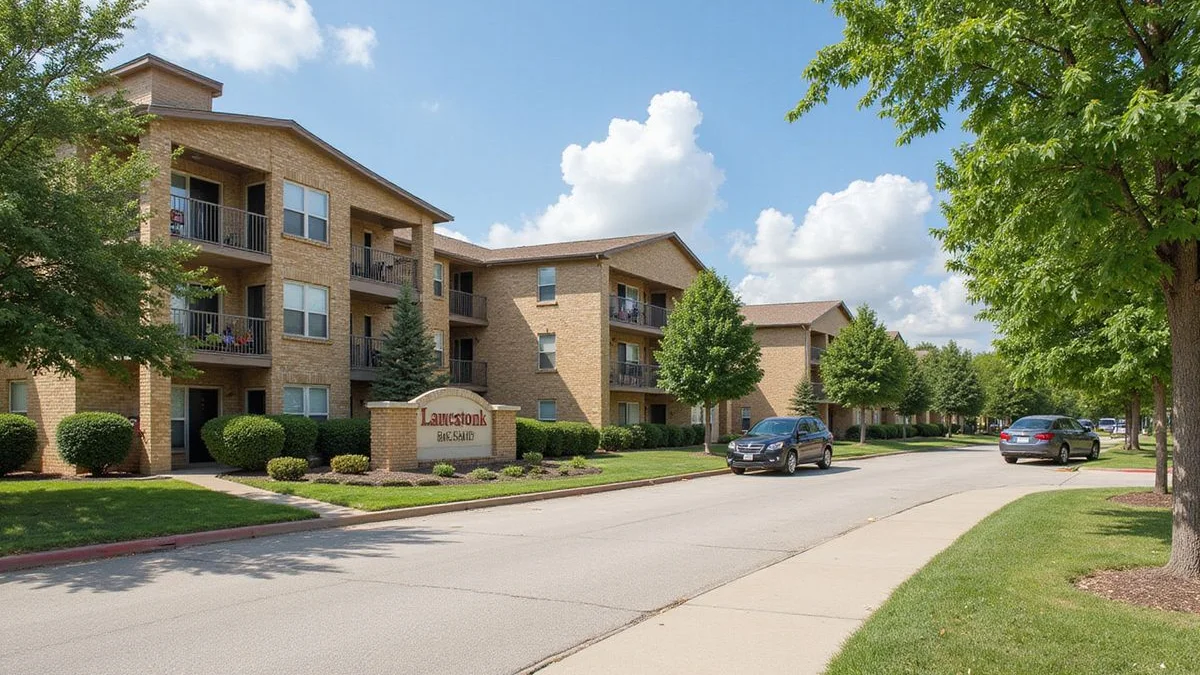 Texas apartment community exterior in summer