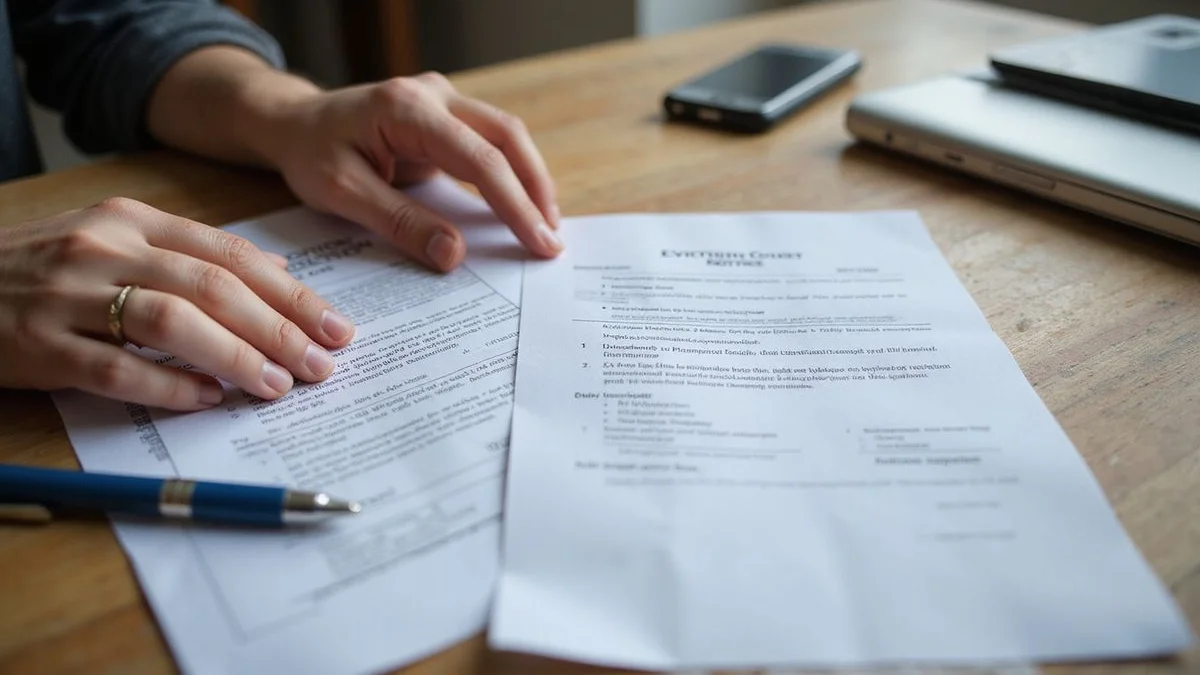 Split comparison: eviction (court) vs broken lease (no court)