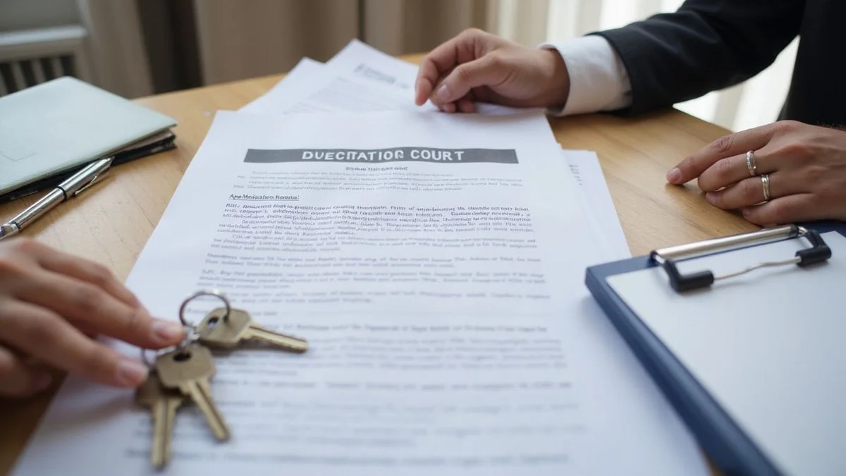 Step graphic of the post-eviction approval process