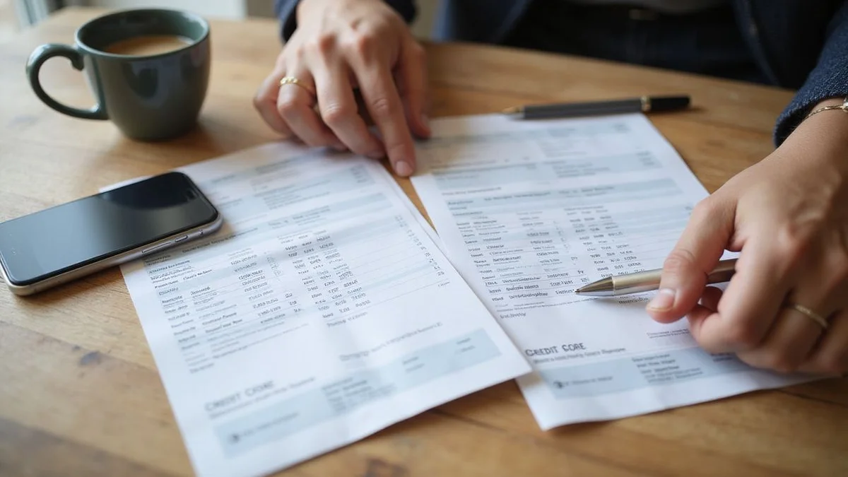 Two profiles: same score, different debt loads
